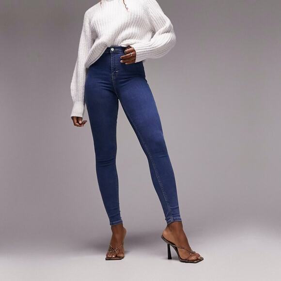 Topshop Denim - 2/$30 Topshop Joni Jeans High Rise Super Skinny Mid Blue W24 #9254